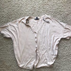 Forever 21 Cream Button Down
